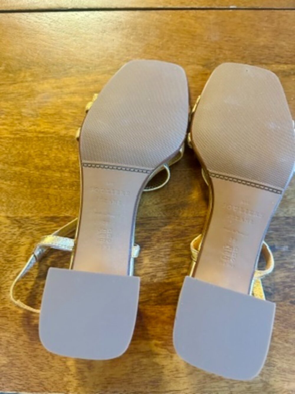 Sezane- Pernille Sandals vintage gold metallic - Picture 5 of 5